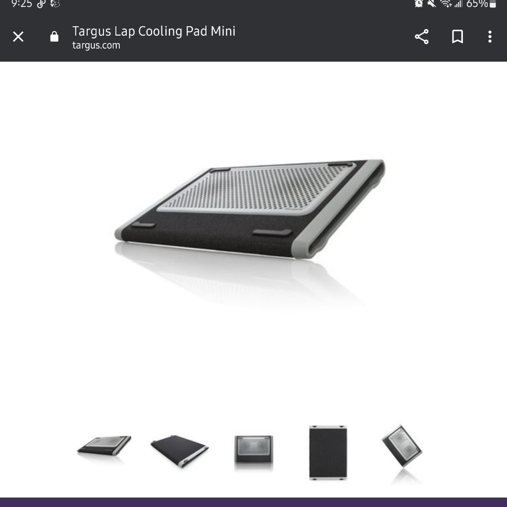 Targus Cooling Pad Mini Black and Silver